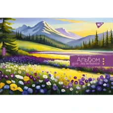 Альбом для малювання, А4 28 арк. 100г/м2, скоба з перфорацією, 130562 YES