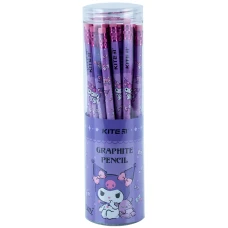 Олівець графітний з гумкою Kuromi, 36шт., туба HK24-056 Kite