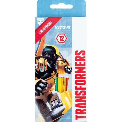 Олівці кольорові, 12 шт. Transformers TF24-051 Kite