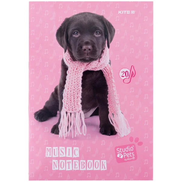 Зошит для нот А4, 20арк, Studio Pets SP24-404 Kite