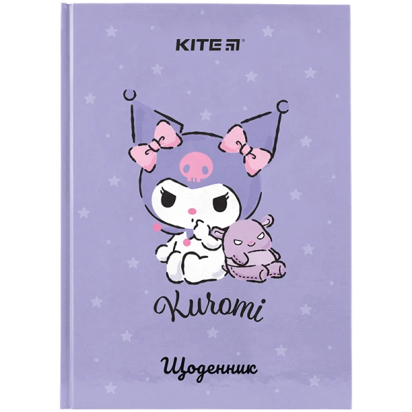 Щоденник шкільний, тверда обкл, Kuromi HK24-262-4 Kite