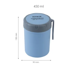Ланчбокс круглий 450 мл, блакитний K23-187-2 Kite