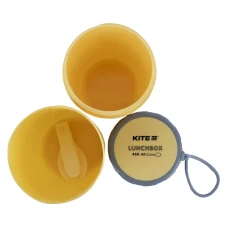 Ланчбокс круглий 450 мл, жовтий K23-187-1 Kite