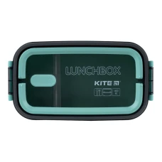 Ланчбокс подвійний з наповненням 1400 мл, зелений K23-183-2 Kite