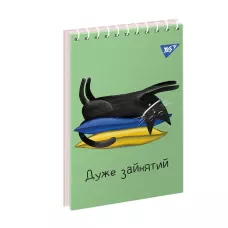 Зошит для записів А7, 80арк. кліт., од.спіраль, 