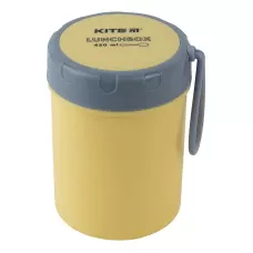 Ланчбокс круглий 450 мл, жовтий K23-187-1 Kite