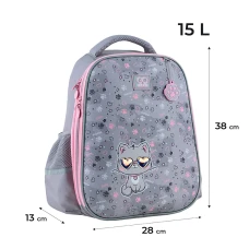 Рюкзак GoPack Education напівкаркасний GO24-165M-3 Meow