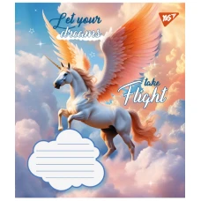 Зошит А5/12 арк коса YES Let your dreams, 766933
