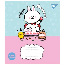 Зошит А5/12 арк коса YES Line Friends. Sweetieland, 766935