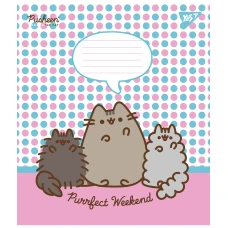 Зошит А5/12 арк коса YES Pusheen, 766937