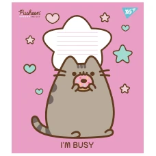 Зошит А5/12 арк коса YES Pusheen, 766937