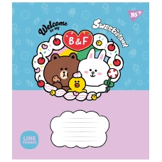 Зошит А5/12 арк лінія YES Line Friends. Sweetieland, 766949
