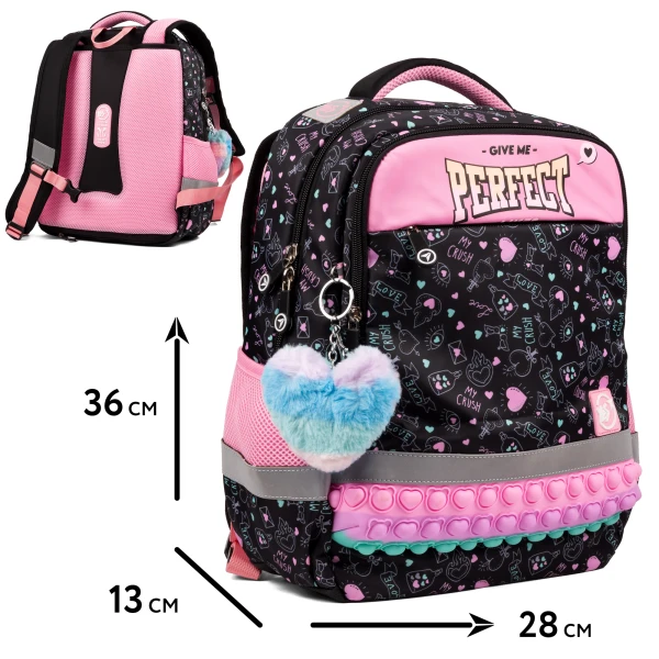 Рюкзак шкільний YES S-52 "Ergo Perfect" 36*28*13см., 559566