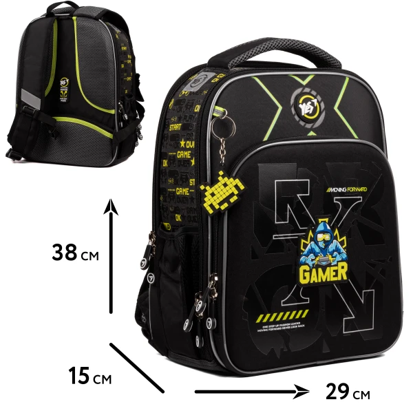 Рюкзак шкільний каркасний YES S-78 "Gamer" 39*29*15см., 559561