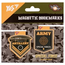 Закладки магнітні YES "Military", 2шт, 708112