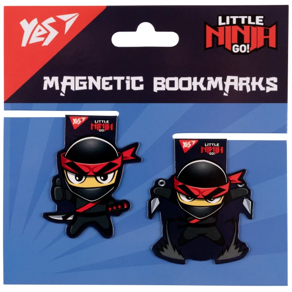 Закладки магнітні YES "Ninja", 2шт, 708113