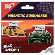 Закладки магнітні YES "Super Street drift", 2шт, 708118