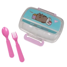 Контейнер для їжі YES Pusheen 750 мл, з приладдям, 708161