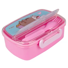 Контейнер для їжі YES Pusheen 750 мл, з приладдям, 708161