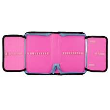 Пенал твердий 1Вересня одинарний з двома клапанами HP-04 Pink and Blue 533456