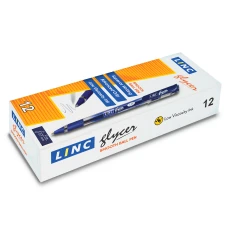 Ручка кульк/масл "Glycer" червона 0,7 мм "LINC" 411909