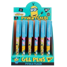 Ручка гелева YES "Minions: OOPS!" 0,5 мм, синя, 412145