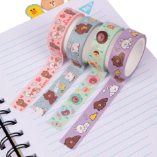 Стрічка паперова самоклеюча "Line Friends", 1,5cм*5м., 742880