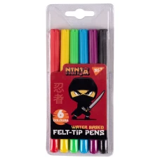 Фломастери 6 кол. Ninja, на водній основі, 650527 YES (ТЕРМІН)