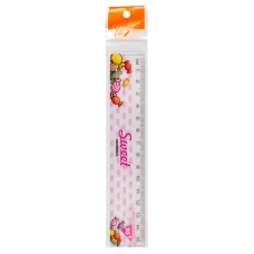 Лінійка пластикова, 15см. з нанесенням "Sweet Cream" 370662 YES