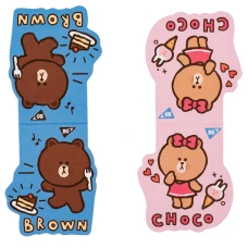 Закладки магнітні YES "Line Friends Brown and Choco", 2шт, 708106