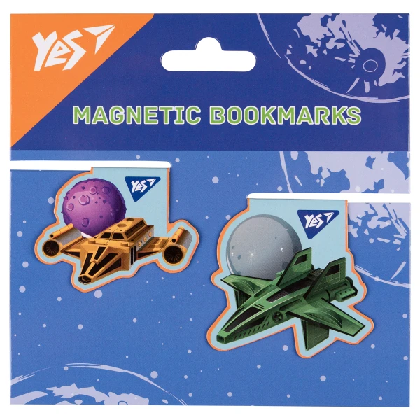 Закладки магнітні YES "Super Space", 2шт, 708116