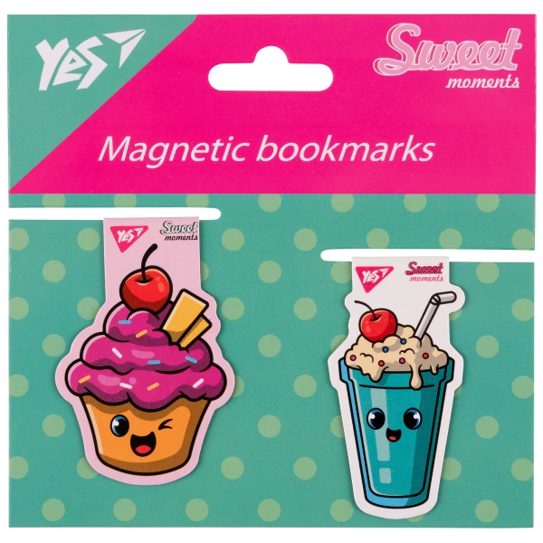 Закладки магнітні YES "Sweet Cream Cake", 2шт, 708114