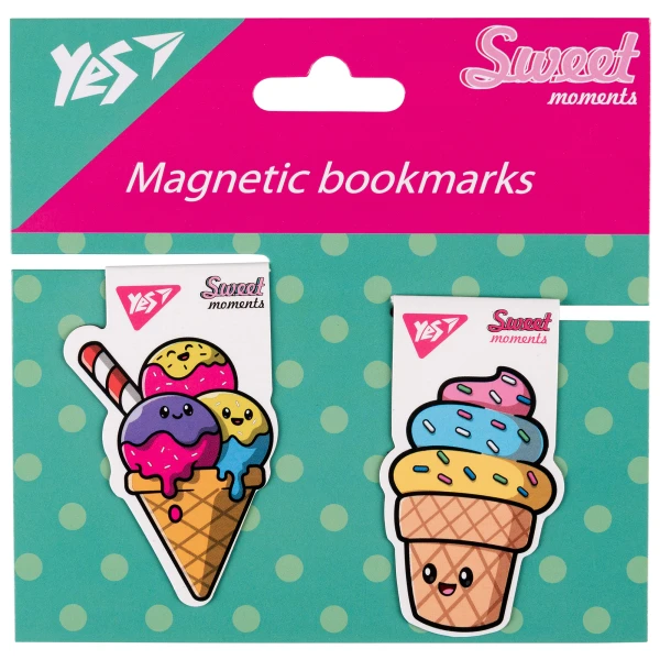 Закладки магнітні YES "Sweet Cream Ice cream", 2шт, 708115