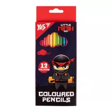Олівці кольорові тригранні, 12 шт. Ninja синій, 290716 YES