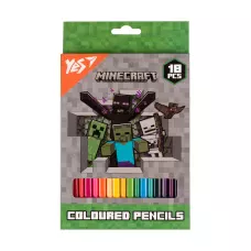 Олівці кольорові тригранні, 18 шт. Minecraft. Heroes, 290732 YES 