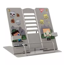Підставка для книг з додатковими фіксаторами YES Minecraft, металева 470516
