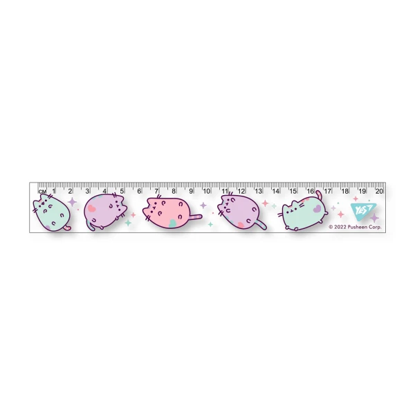 Лінійка пластикова, 20см. з нанесенням "Pusheen" 370622 YES