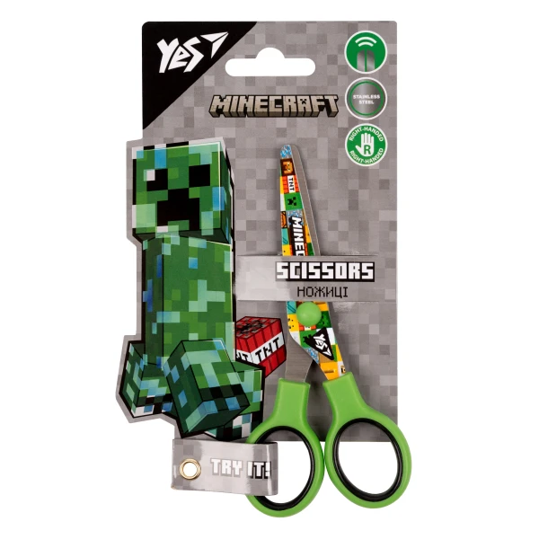 Ножиці, 13см, з принтом на лезі, "Minecraft" 480414 YES