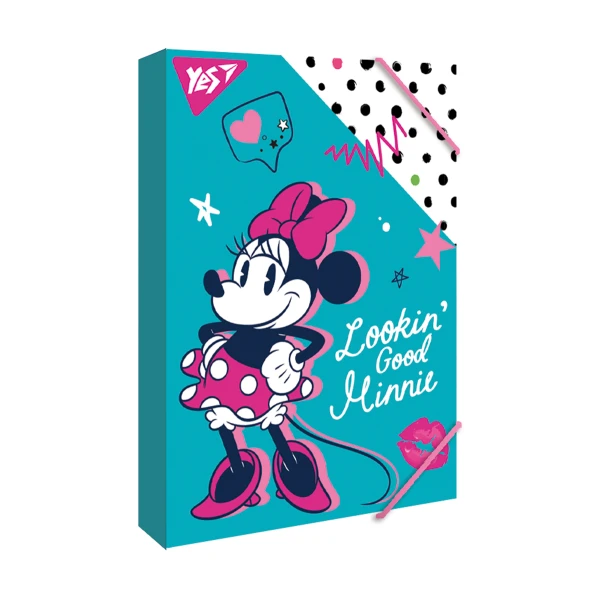 Папка для зошитів картонна на резинці В5, "Minnie Mouse" 491953 YES