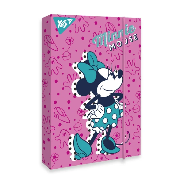 Папка для праці картонна на резинці А4, "Minnie Mouse" 491956 YES