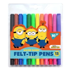 Фломастери 12 кол. Minions, на водній основі, 650531 YES