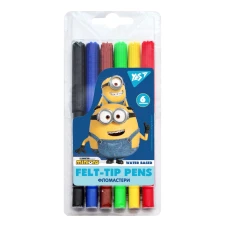 Фломастери 6 кол. Minions, на водній основі, 650529 YES 