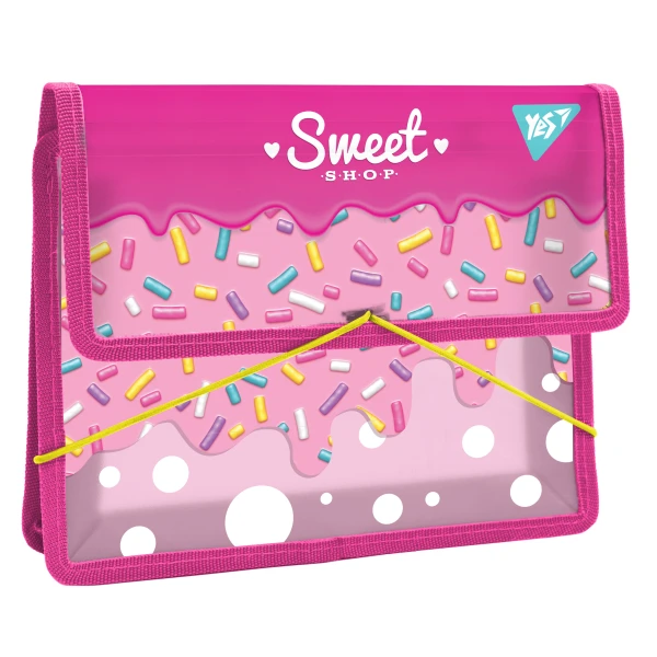 Папка для зошитів YES пласт. на резинці В5 Sweet Cream 491993
