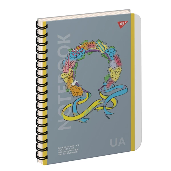 Зошит A4, 144арк. кліт., 3 розпод., пласт обкл., спіраль, YES "Notebook UA" 681943