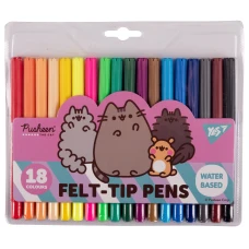 Фломастери 18 кол. Pusheen friends, на водній основі, 650550 YES