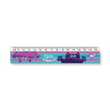 Лінійка пластикова, 15см. з нанесенням 