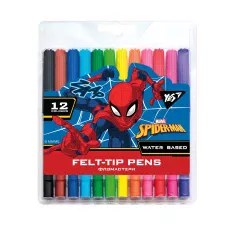 Фломастери 12 кол. Marvel.Spiderman, на водній основі, 650478 YES (ТЕРМІН)