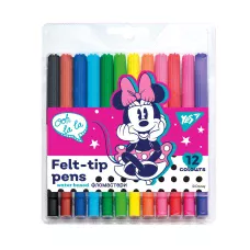 Фломастери 12 кол. Minnie Mouse, на водній основі, 650475 YES