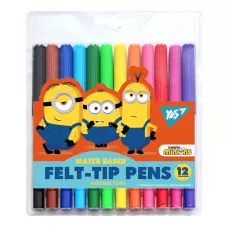 Фломастери 12 кол. Minions, на водній основі, 650531 YES
