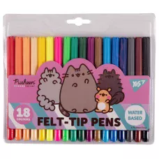 Фломастери 18 кол. Pusheen friends, на водній основі, 650550 YES